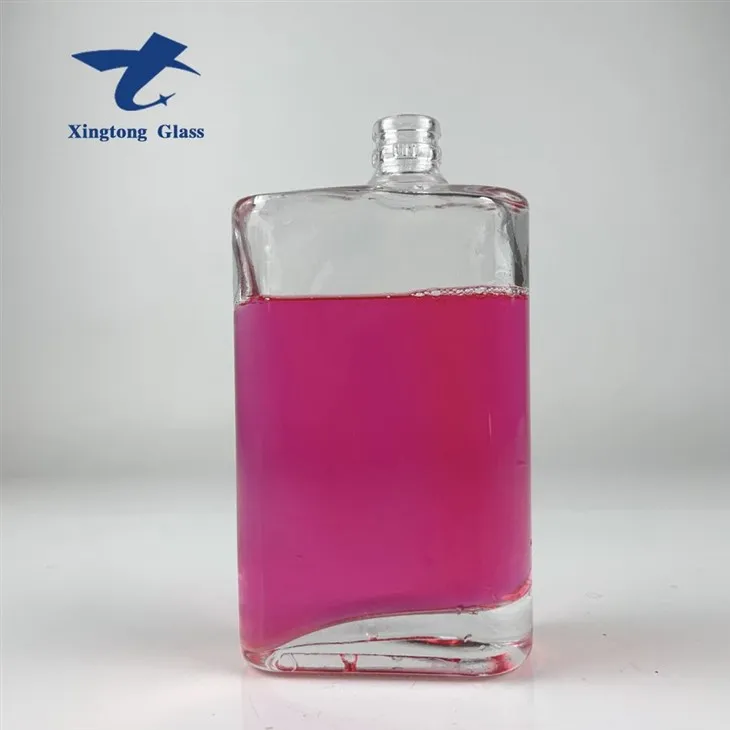 بطری های شیشه ای براندی مربع خلاقانه