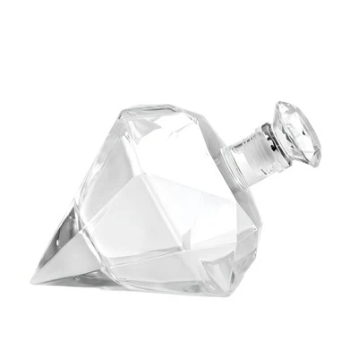 بطری شیشه ای 500 میلی لیتری 750 میلی لیتری الماس شکل